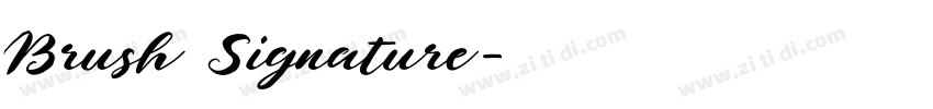 Brush Signature字体转换